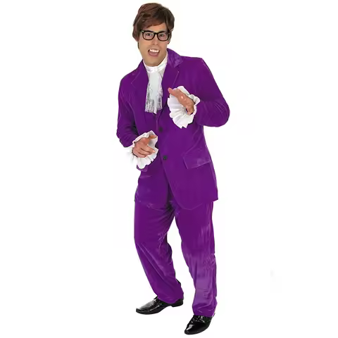 Austin Powers 60s Swinger Mojo Groovy Man Halloween Fancy Dress Up Outfit Man 1960s Men's Costume