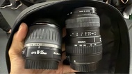 Canon EFS 18-55mm + Sigma  55-250mm