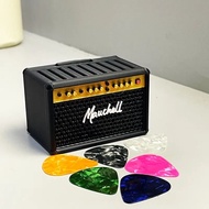 Pemegang Pick Gitar Vintage Mudah Alih dengan Hadiah untuk Pencinta Gitar, aksesori gitar, kotak pic