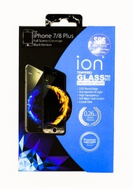 ion - 全覆蓋 iPhone 7/8 Plus 通用版高效抗藍光鋼化玻璃保護貼-黑色