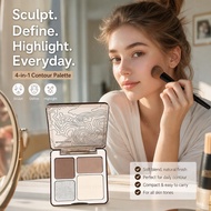 Four-color All-in-one Plate Matte Pearlescent Brightening Shadow Shadow Retouching And Nose Q6n1
