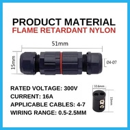 2 Core Waterproof Connector Electrical Wire Cable Welded screw free Underwater Terminal Block