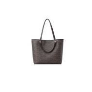 FION Monogram PVC with Leather Large Tote Bag