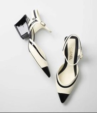 CHANEL Slingback shoes high heel flats G388468
