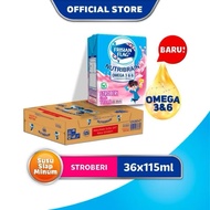 Susu Frisian Flag Uht Kotak Coklat Strawbery 1 Dus 36pcs 115ml
