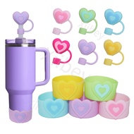 Heart Shape Protective Silicone boots And Straw Cover Topper for Quencher H2.0 40 30 20 oz IceFlow F
