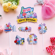 ☂﹉◙Bts / BT21 Kpop Cake Topper Birthday / Mini Birthday Cake Topper