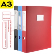 [A3 Folder] A3 File Box Thickened Large Capacity Storage Folder File Box A3 Paper Storage Box A4 Pap