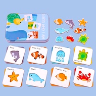 Dinosaur Transportation Fruit Cognition Matching Puzzle Educational Toy
