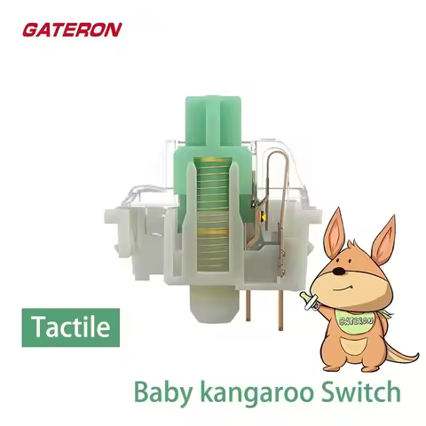 GATERON Baby Kangaroo 2.0 Switch HP Tactile 59gf 5-Pins Factory Lubrication Games Mechanical Keyboar