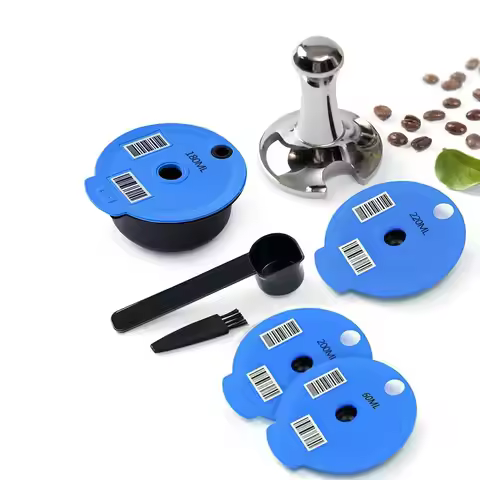 for Bosch Tassimo Reusable Capsule with 60/180/200/220ml Happy Suny Vivy Tassimo Reusable Coffee Pod
