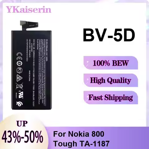 2100Mah High-Performance Mobile Phone Battery BV-5D For Nokia 800 Tough TA-1187 High Quality