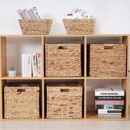 Square water hyacinth basket