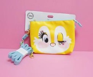 【Dona日貨】日本迪士尼store限定 俏皮眨眼邦妮兔水鑽 可透視觸控手機袋/收納包/相機包(可斜背) C46