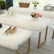 [in stock] Plush carpet, clothing store display stand, fluffy decorative blanket, table and counter 