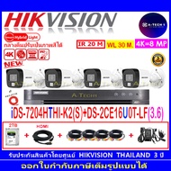 HIKVISION 8MP DS-2CE16U0T-LF 2.8/3.6(4)+DVR DS-7204HTHI-K2(S)+2TB FUSET