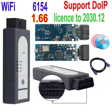 WiFi 6154 Auto Diagnostic Tools CD 6.2 Support Wireless and DOIP Easy Install 6154 5.26 For A-u-d1/V