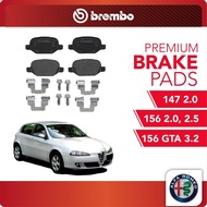 BREMBO Rear Brake Pads (1 set) For Alfa Romeo 147 2.0, Alfa Romeo 156 2.0,2.5'03, Alfa Romeo 156 GTA