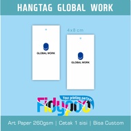 Global Work Hangtag Clothes Hangtag/ Clothing Label/