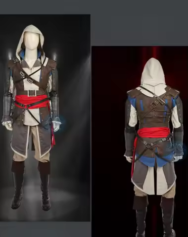 Edward Kenway Cosplay Costume Full Set Halloween Costumes Men Anime Rave Clothing