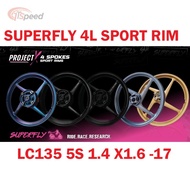 SUPERFLY LC5S LC135-5 SPEED Y125 14-16 4LEG 4BATANG SPORT RIM SET