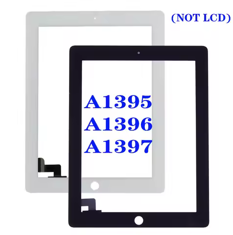 10Pcs For iPad 4 3 2 A1416 A1430 A1395 A1403 A1396 Touch Screen Digitizer Panel Assembly Display Wit