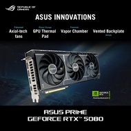 ASUS PRIME GeForce RTX 5080 OC EDITION 16GB GDDR7 256bits 10752CC DX12 NVIDIA DLSS 4 TRIPLE FAN GPU 