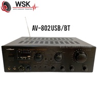 Konzert Amplifier AV-802 USB/BT/FM Professional Karaoke Stereo Mixing Amplifier 8SY