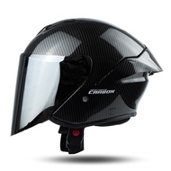 Unik Helmkita - Helm Jitsu Js1 Motif Carbon Kaca Iridium Limited