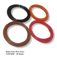 0.75 MM (20 METERS) COPPER STRING AUTOWIRE CABLE FOR CARS & MOTORBIKES AUTO WIRE