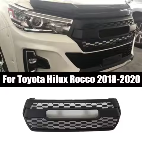 Car Bumper Grill Racing Grills Front Bumper Grille Front Bumper Grill For Toyota Hilux Rocco 2018-20
