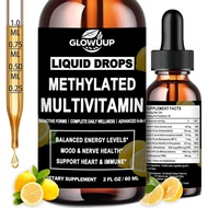 Methylated Multivitamin for Men & Women, 8-in-1 Methylated B Com-plex w. Methylfolate B12 B2 Vitamin
