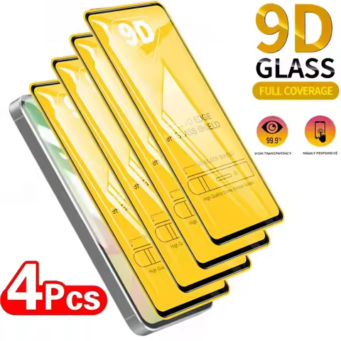1-4PCS 9D Tempered Glass For Samsung S25 Ultra S24 S23 S25 FE S22 S21 S20 FE A25 A36 A56 A54 A55 A53