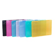 A4 SIZE COLORED TRANSPARENT FILE CASE SUPPLIES File case Document Case Xm shop