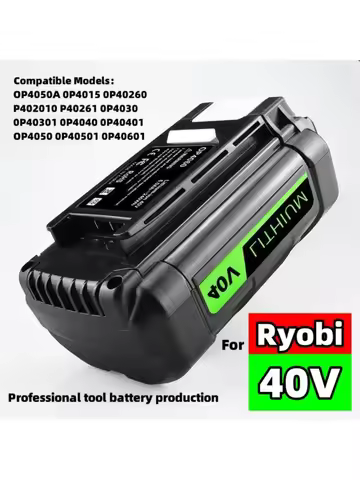 New high power lithium battery 40V 6.0Ah, for Ryobi RY40200 OP4050 OP4026, RY40430 tool battery, Ryo