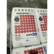 RECIPRO 40 Calcium Alumina Cement (25KG) High Alumina Refractory Cement | Heat Resistant | Simen Tah