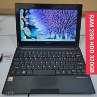 Netbook Acer Aspire One 522 10inch Notebook Slim Second Seken Bekas