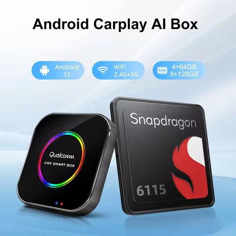 EzoneTronics CarPlay Android smart Ai Box Octa-core 4+64G/8+128G with Android 13 CarPlay Stream Vide