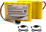 elxjar (2-Pack) 6.0V 700mAh Ni-CD AA Rechargeable Battery Pack Fit for 11 Channel RC Excavator RC Tr