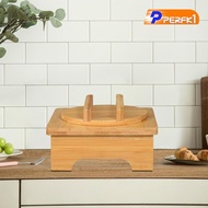 [Perfk1] Natural Wood Trivet for Hot Pots Non Slip Heat Insulation Table Mats for Bibimbap Stone Pot
