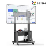 Mobile Tv Stand Rolling Tv Cart With Wheels For 32-75 Inch Flat/curved Led/lcd/oled Portable Floor T