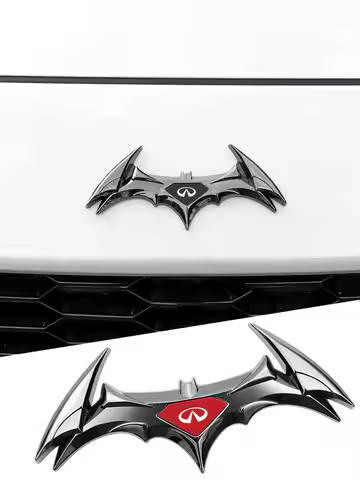 3D Metal Car Badge Sticker Bat Model Car Stickers Logo Badge Stickers Car Accessories for Infiniti F