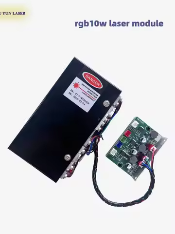 DC12V rgb10w laser module Red/Blue/Green ttl or analogue laser light parts 10w laser soruce
