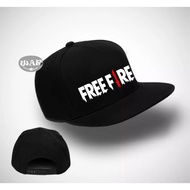 Bc Cool Snapback Hat Game Hat FREE FIRE Premium Text White Men's Clothing Distro Best Quality Premiu
