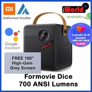 Xiaomi Global Fengmi Formovie Dice Smart Projector LED DLP 1080P Full HD Support 4K 700 ANSI Lumens
