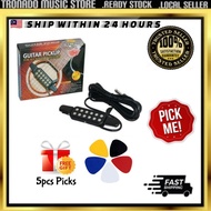 Acoustic Guitar Pick-up/Mic Gitar Menyambung Speaker/ Pc/Sound Card/Interface