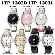 CASIO ของแท้ รุ่น LTP-1303D LTP-1303SG LTP-1303L นาฬิกาผู้หญิง สายสแตนเลส ประกัน 1ปี LTP1303 LTP1303D LTP-1303 LTP-1303D-1A LTP-1303D-4A LTP-1303L-1A LTP-1303L-7B LTP-1303SG-7A