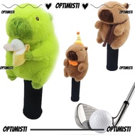 OPTIMISTI8E Capybara Golf Club Cover, Plush Soft Driver Headcovers, Cute Cartoon Stuffed Animal Golf