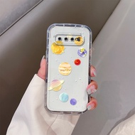 Capa Cream Fashion Transparent Phone Case for Samsung Galaxy S10 S20 PLUS ULTRA S10plus S20Plus S20U
