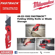 Milwaukee Handtools Hand Tools 48-22-1502 FASTBACK™ Folding Utility Knife w/ Blade Storage 【Ready Stock】
